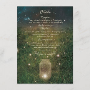 Carte Rustique Mason Jar Enchanted Forest Détails