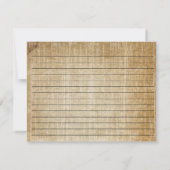 Carte Rustique Mason Jar et Fleur sauvage | Recette (Dos)