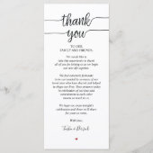 Carte Rustique Merci Mariage (Devant)