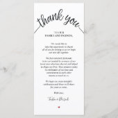 Carte Rustique Merci Mariage (Devant)