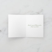 Carte Rustique Minimaliste Joyeux Noël Fêtes (Intérieur)