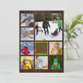 Carte Rustique Noël 🎄 Parka Posse Barn Bois (Debout devant)