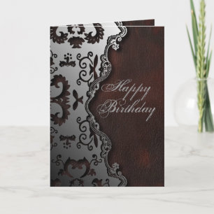 Carte rustique primitif Western Country paisley motif