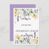 CARTE RUSTIQUE ROMANCE GARDEN RSP (Devant / Derrière)