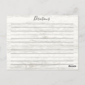 Carte Rustique rose & violet Aquarelle Florale Rec (Dos)