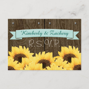 CARTE RUSTIQUE RUSTIQUE AQUA BLEU RUSTIQUE RSVP