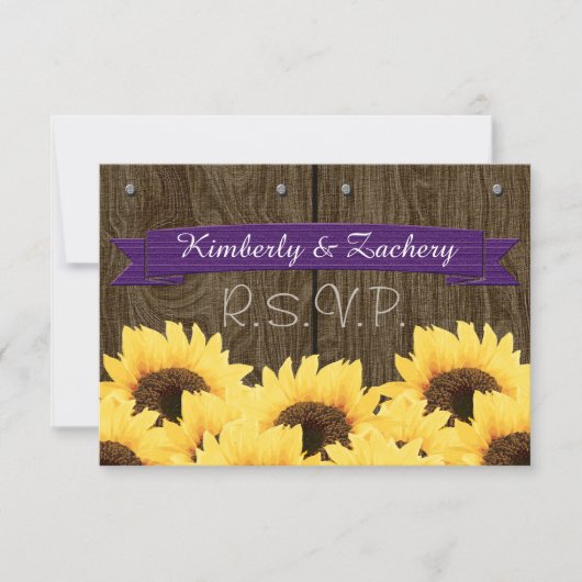 CARTE RUSTIQUE RUSTIQUE RSVP (Devant)