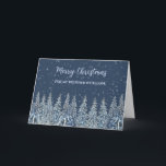 Carte Rustique Snowy Forest Brother Joyeux Noël<br><div class="desc">Joyeux Noël pour carte de frère avec une forêt d'aquarelle rustique et enneigée.</div>