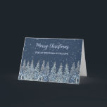 Carte Rustique Snowy Forest Brother Joyeux Noël<br><div class="desc">Joyeux Noël pour carte de frère avec une forêt d'aquarelle rustique et enneigée.</div>