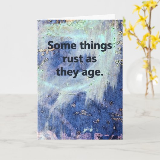 Carte Rusty Birthday (Fleur jaune)