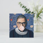 Carte Ruth Ginsburg gomme rose Medestry Tapestry (Debout devant)