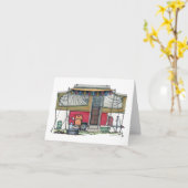 Carte RV Cute Popup Camper Travel Trailer (Fleur jaune)