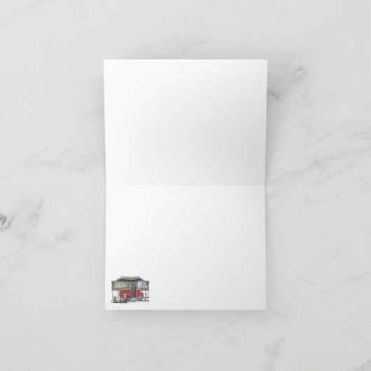 Carte RV Cute Popup Camper Travel Trailer (Intérieur)