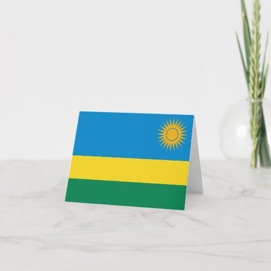 Carte Rwanda drapeau (Devant)