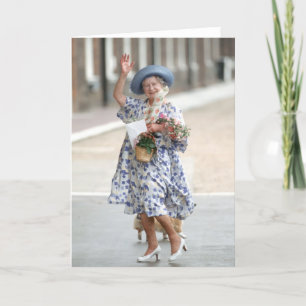 Carte S.M. la Reine Elizabeth la reine mère 1988