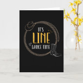 Carte Sa ligne de danse (Fleur jaune)