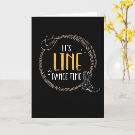 Carte Sa ligne de danse (Fleur jaune)