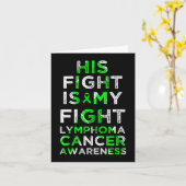 Carte Sa Lutte Est Mon Lymphome Lutte Accordée Au Cancer (Fleur jaune)