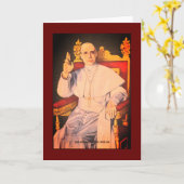 Carte Sa Sainteté le Pape Pie XII - Église catholique (Fleur jaune)