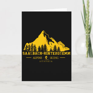 Carte Saalbach Hinterglemm Autriche Station de ski Ski a