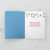 Carte sable de Noël tropical homme et palmier (Intérieur)