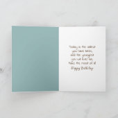 Carte Sablier de plage d'anniversaire (Intérieur)