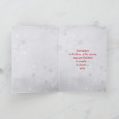 Carte Sac Cadeau Fêtes de Fin d'Année Avec Rubans Rouges (Intérieur)