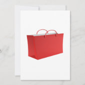 Carte Sac de shopping rouge vibrant (Devant)