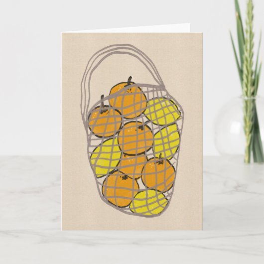 Carte Sac d'oranges et de citrons (Devant)