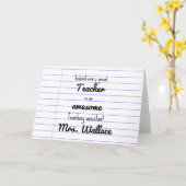 Carte sac fourre-tout d'aide aux enseignants assistant p (Fleur jaune)