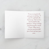 Carte Sachez que vous êtes aimé Confort et soins (Intérieur)