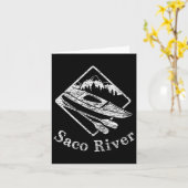 Carte Saco River Kayak Kayak Bateau Rapids Canot Pad (Fleur jaune)