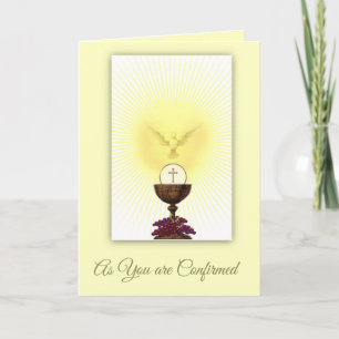 Carte Sacrament de confirmation de Holy Spirit Prayer