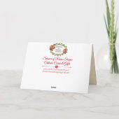 Carte Sacré Coeur de Jésus Frontière Florale (Dos)