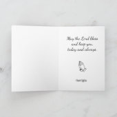 Carte Sacré Coeur de Jésus Pose catholique traditionnell (Intérieur)