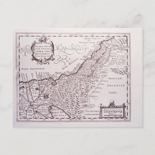 Carte sacrée de la Palestine, la terre promise (Devant)