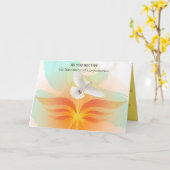 Carte Sacrement de confirmation du Saint-Esprit modifiab (Fleur jaune)