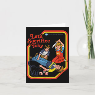 Carte Sacrifiez Toby Occulte Rétro Vintage Amusant Adu