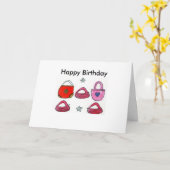 Carte sacs à main, Joyeux anniversaire (Fleur jaune)