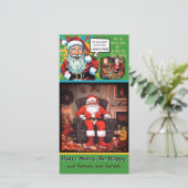 Carte Sad Père Noël Festivates (à partir de 2 ou plus) C (Debout devant)