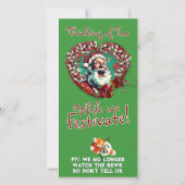 Carte Sad Père Noël Festivates (à partir de 2 ou plus) C (Dos)