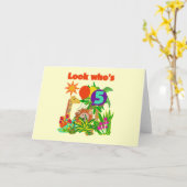 Carte Safari 5e Anniversaire Tshirts et cadeaux (Fleur jaune)