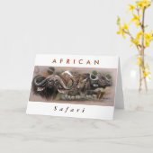 Carte Safari africain (Fleur jaune)