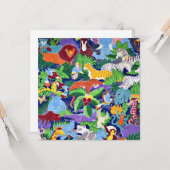 Carte Safari Animaux (Devant/Arrière en situation)