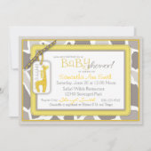 Carte Safari Baby Invitation (Dos)