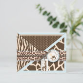 Carte Safari Boy Advice Card (Debout devant)