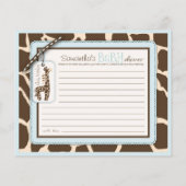 Carte Safari Boy Advice Card (Dos)