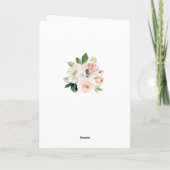 Carte Safari-faune de la jungle rose-dorée (Dos)