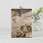 Carte Safari Park Outdoor Bachelor Party (Debout devant)