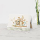 Carte Safari Petit Roi Lion Zebra Giraffe Douche garçon (Devant)